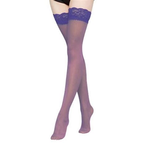 Lingerie sexy Bas transparents en dentelle pour femmes Sexy haut cuisses hautes discothèque