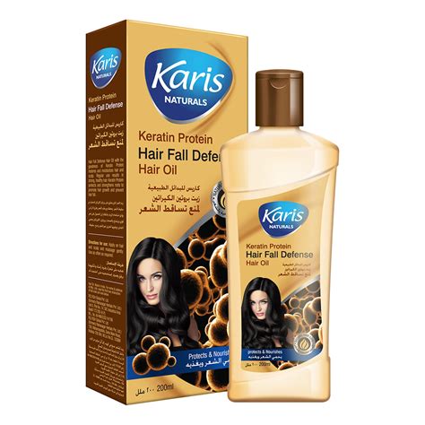 keratin protein hair fall defense hair oil karis naturals