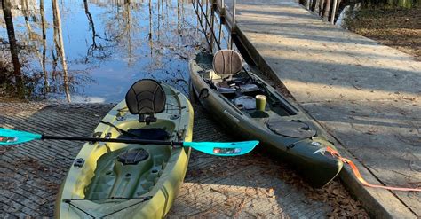 Two Kayaks By The Pier In The Forest · Free Stock Photo