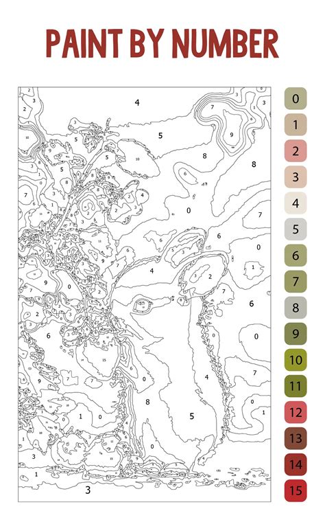5 Best Images of Adult Paint By Numbers Printable Free - Free Paint by