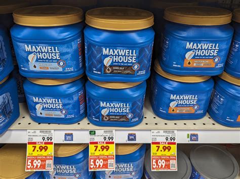 Big Containers Of Maxwell House Coffee Just 599 At Kroger Iheartkroger