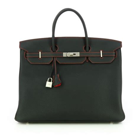 Sac Hermès Birkin 40 Bicolore en Cuir