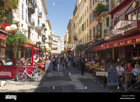 nice  town cote dazur france stock photo alamy