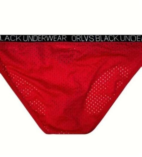 New Men S Sexy Red Mesh Butt Lifting V Front Bikini Brief W Contoured Pouch Gay EBay