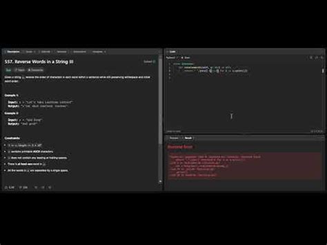 Reverse Words In A String Iii Python Leetcode Leetcode Daily