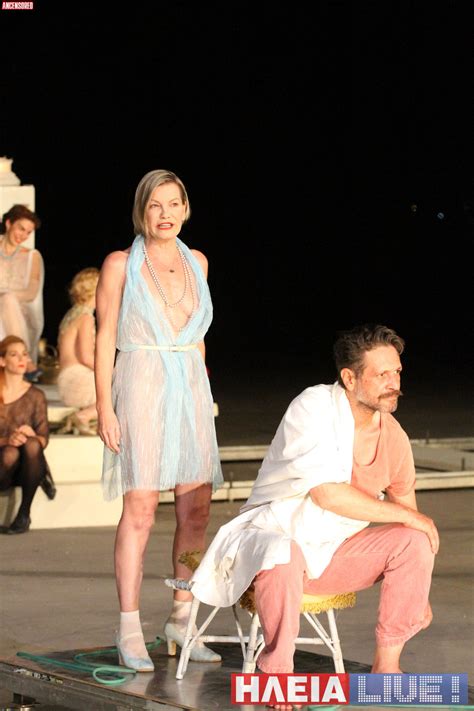 Naked Aglaia Pappa In Lysistrata Stage Play
