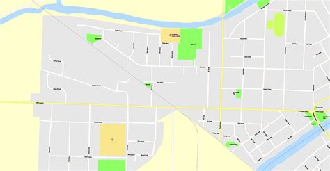 Wallaceburg Chatham On Canada Printable Map G View Level 17 100