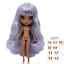 Nude Blythe Doll 12 Inch Joint Body Matte Face Dark Skin Purple Blue