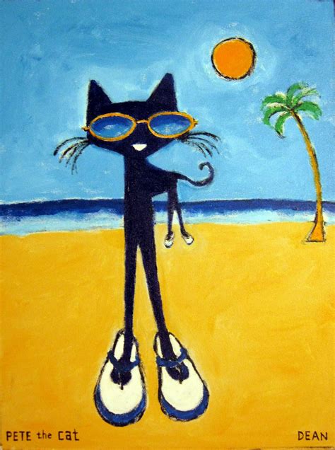 Artist James Dean Sells Pete The Cat Paintings As Well As Making Pete