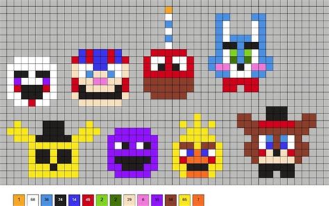 Fnaf Perler Beads Five Nights At Freddy S In Perler Beads