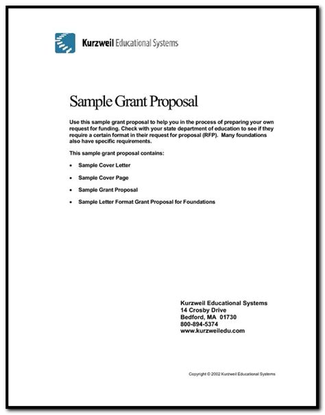 Sample Of A Cover Letter For A Grant Proposal Cover Letter Resume