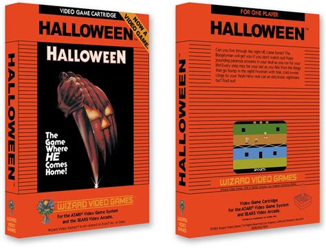 Halloween Red Box Box For The Atari 2600 Game Etsy