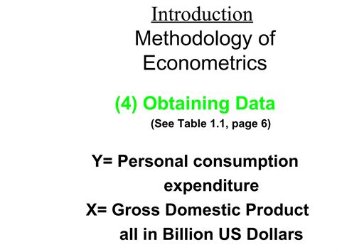 Basic Econometrics Lectues Ppt