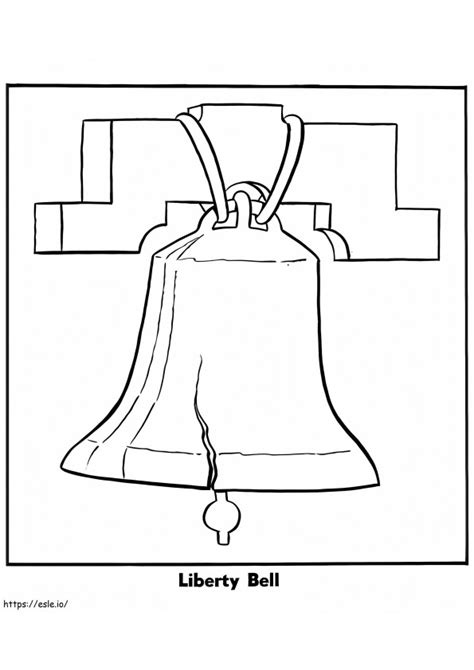 Printable Liberty Bell Coloring Page