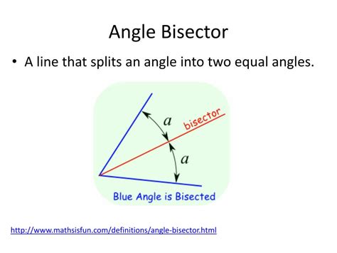 Angle Bisector Step By Step