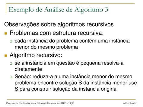 PPT Análise e Projeto de Algoritmos PowerPoint Presentation free