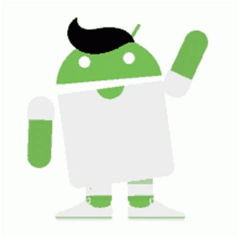 Android Robot Waving Hello GIF | GIFDB.com