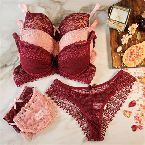 Kit conjunto lingerie renda revenda p m g 3 peças lingerie sexy sensual DONNA SHOP LINGERIE