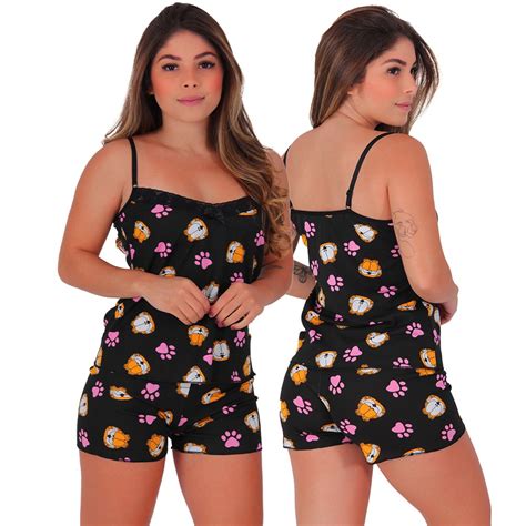 Baby Doll Vivi Lingerie Pijamas Shopee Brasil