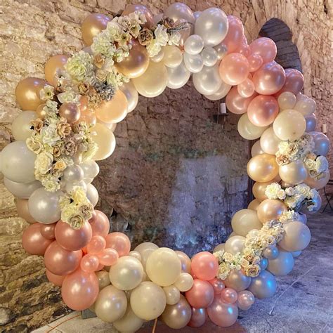 Amazon Pearl Blush Pink Balloon Garland Kit SCMDOTI Double Stuffed Pearl White Gold Nude