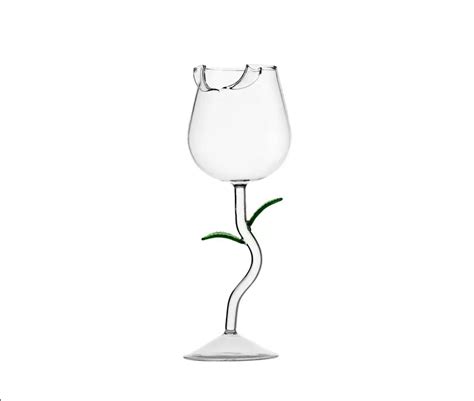 Rose Flower Wine Glasses Joykawaii