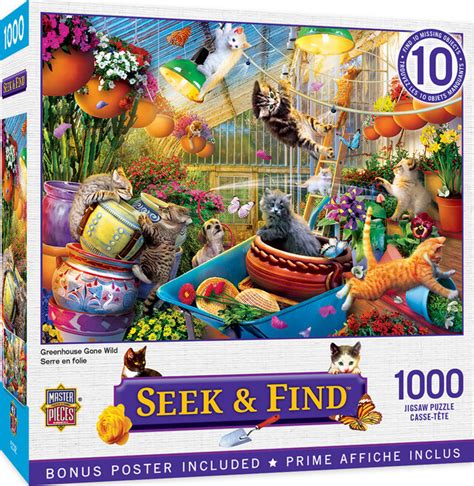 Puzzle Greenhouse Gone Wild Master Pieces 72216 1000 Teile Puzzles