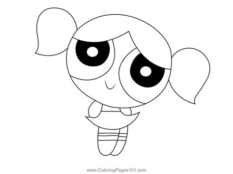 Bubbles Powerpuff Girls Coloring Page | Coloring pages, Coloring pages ...