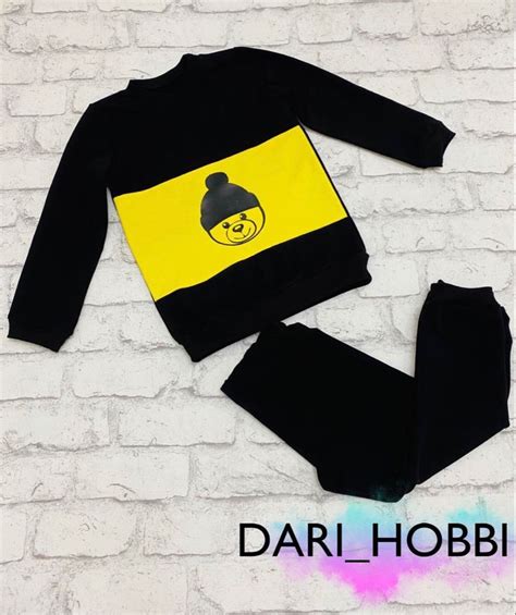 Kids Costume - Black and Yellow Sweater with Bear