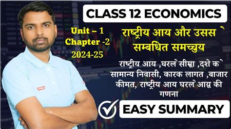 National Income Class Economics Unit Chapter