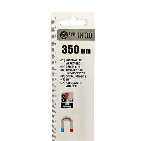 Przedłużka- końcówka do wkrętarki TORX-30 350mm - Lux-met