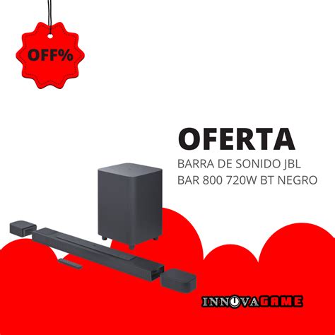 BARRA DE SONIDO JBL BAR 800 720W BT NEGRO Mi Tienda Vision