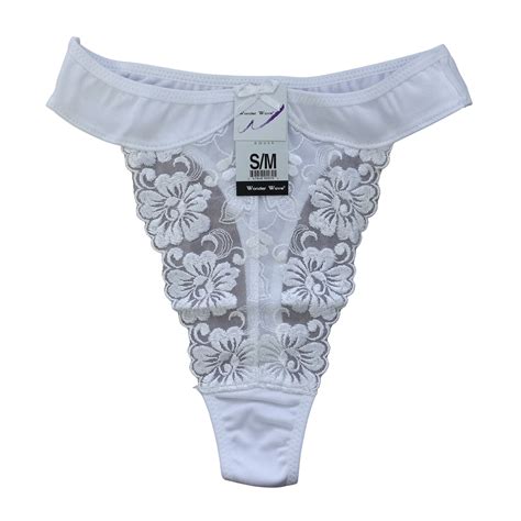 Wonder Wave Womens Panties Bikini Intimate Sleep Lingerie White Thong T9207W EBay