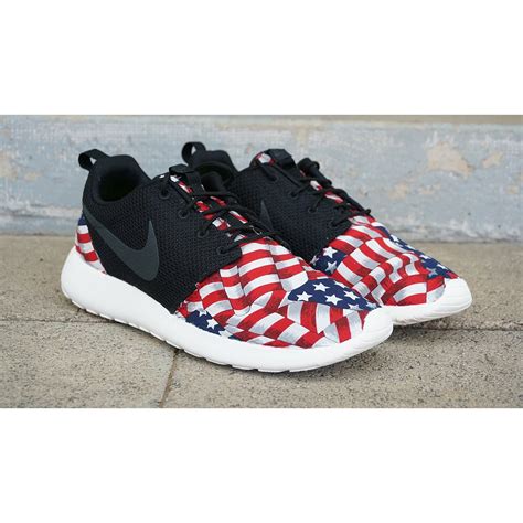 New Nike Roshe Run Custom Red White Blue American Flag Edition