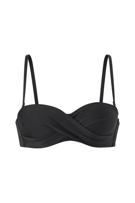 Ellos Vadderad Balconette Bygel Bikini BH Svart Bikiniöverdelar Ellos se