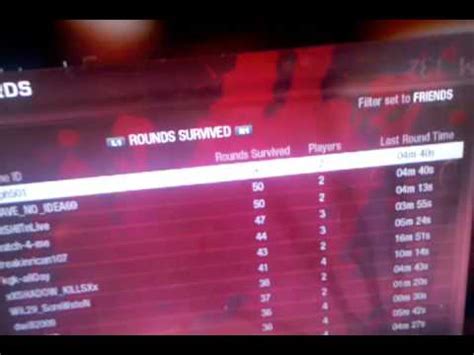 Ps3 Black Ops Zombie Leaderboard Broken YouTube