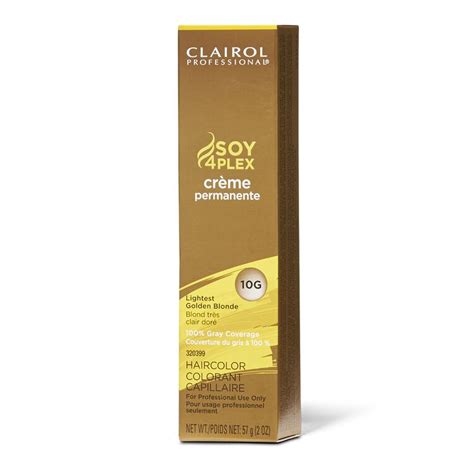 Soy4plex 10g Lightest Golden Blonde Permanent Crème Hair Color By