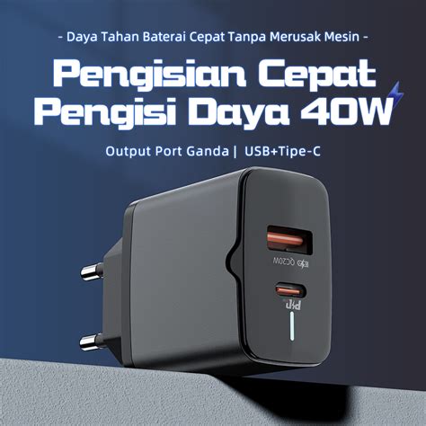 Jual HOT BASIKE Kepala Charger IPhone Fast Charging PD 40W Type C USB For MFi Samsung Xiaomi