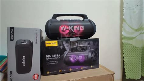 W-King D10 Portable Boombox Karaoke Bluetooth Speaker Dynamic RGB LED ...