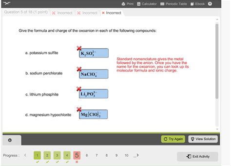 Solved Print Calculator Periodic Table Ebook Question Of Chegg