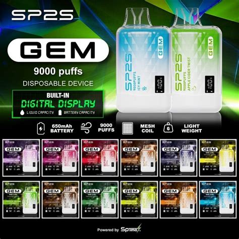 Sp2 Gem 9000 Rechargeable Disposable Sgvapedisposable