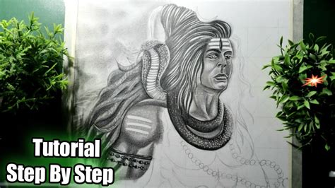 Shiv Ji Drawing Step By Step Realistic Tutorial Ashini Kumar