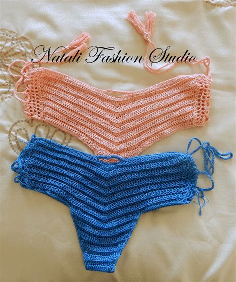 Crochet Bikini Bottom Crochet Swimsuit Crochet Bikini Hot Bikini Crochet Swimwear Peephole