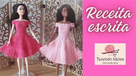 Receita Escrita Do Vestido Midi Princesa YouTube