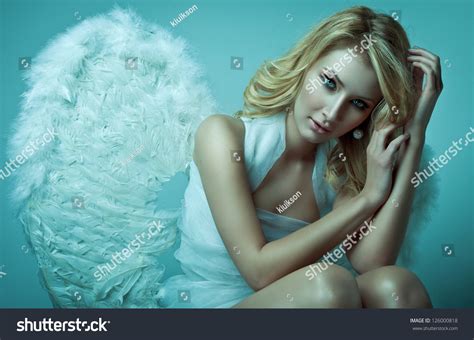 Beautiful Blonde Angel Stock Photo Shutterstock