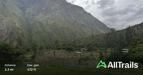 llactapata cusco peru map guide alltrails