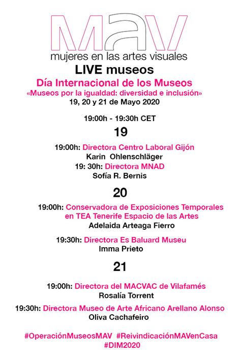 Comunicados Operaci N Museos Mav Cuatro D As De Acciones