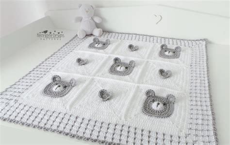 Bear Love Blanket Crochet pattern UK – Kerry Jayne Designs