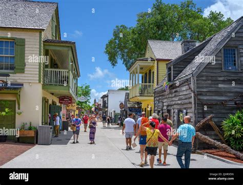 St George Street St Augustine Florida Usa Stock Photo Alamy