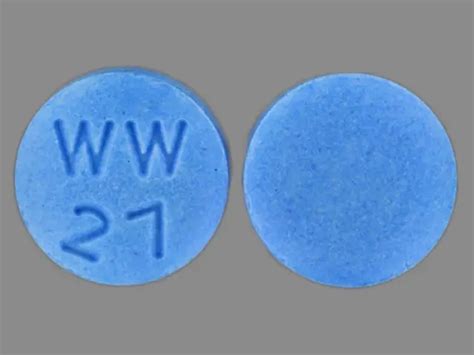 Round Blue Ww 27 Images Dicyclomine Dicyclomine Hydrochloride Ndc 0904 0195