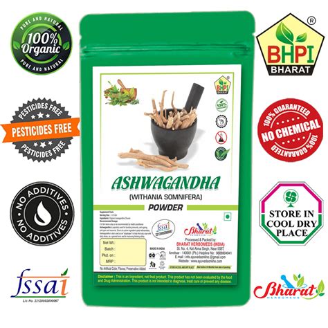 Bharat Ashwagandha Safed Musli Shatavari Kaunch Beej Powder Gm